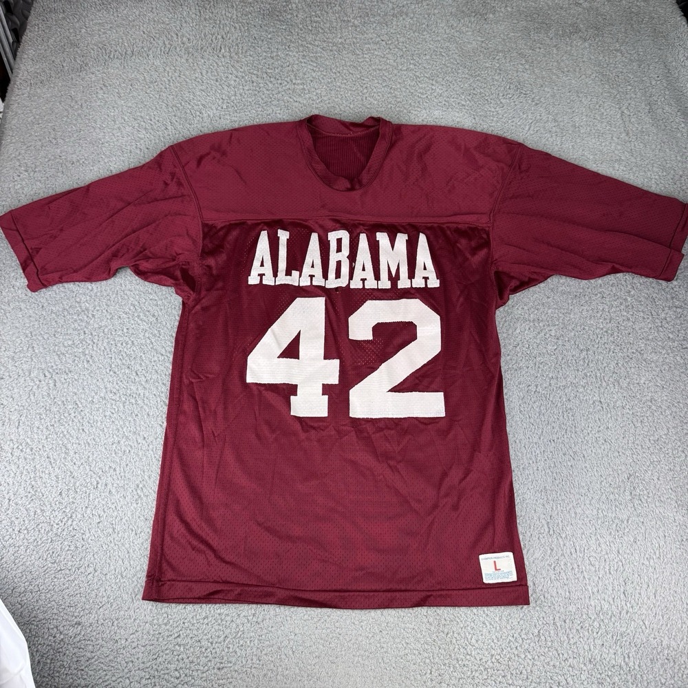 Vintage Alabama Crimson Tide Football Jersey 1970s-80s Champion #42 Large